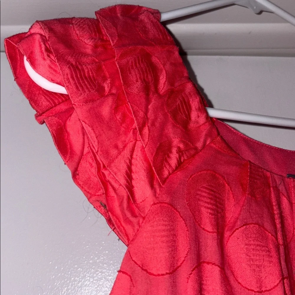 Rabbit Rabbit Rabbit Vibrant Coral Dress - Picture 4 of 4